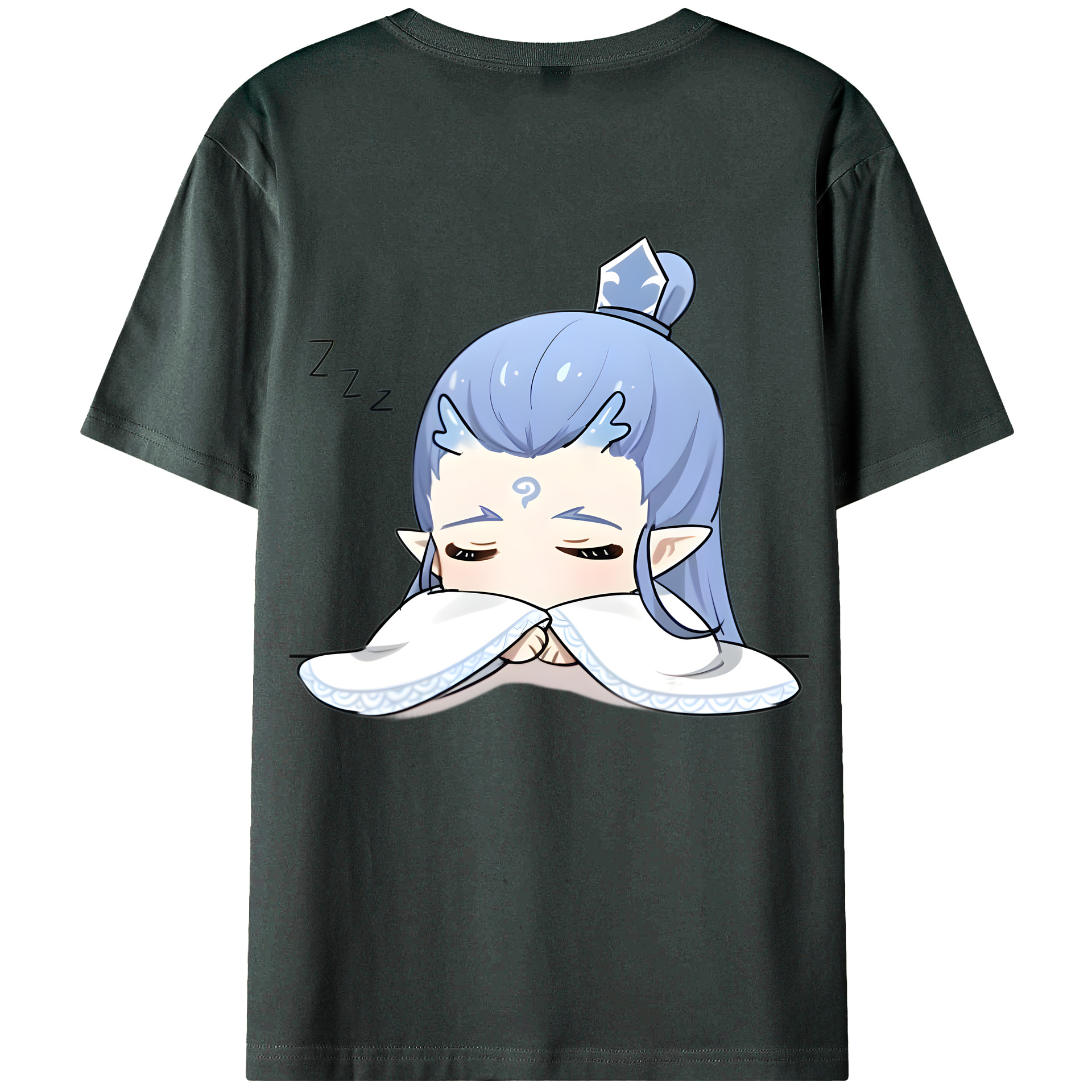（画像用） Ne Zha 2 ナタ 魔童の大暴れ 綿100％ メンズ半袖Tシャツ（バックプリント） 通気性